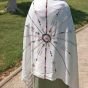 Cotton shawl- hand embroidery by Siwa women