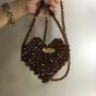 Brown heart bag