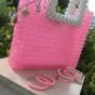Pink crystal bag