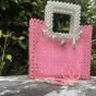 Pink crystal bag