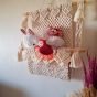 Macrame organizer hanging 