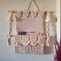 Macrame organizer hanging 