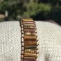 Tiger eye & hematite  bracelet 
