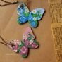 Floral Butterfly Necklace🩵