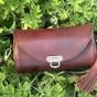 Handmade Genuine Leather Cylindrical Shoulder Bag
