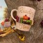 Autumn reading clay mug