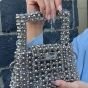 Silver crystal bag