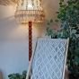 Macrame floor lamp