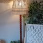 Macrame floor lamp