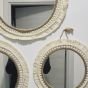 Set of 3 macrame Mirrors 